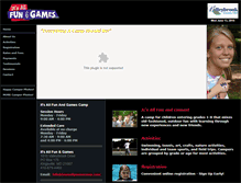Tablet Screenshot of funandgamescamp.net